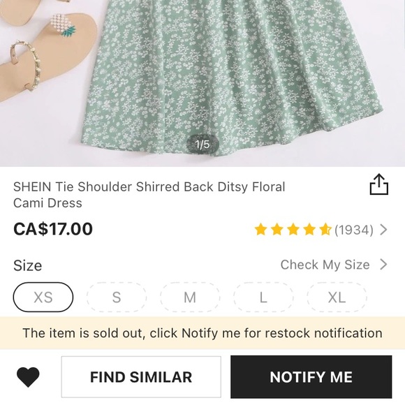 SHEIN floral sundress - Picture 4 of 4